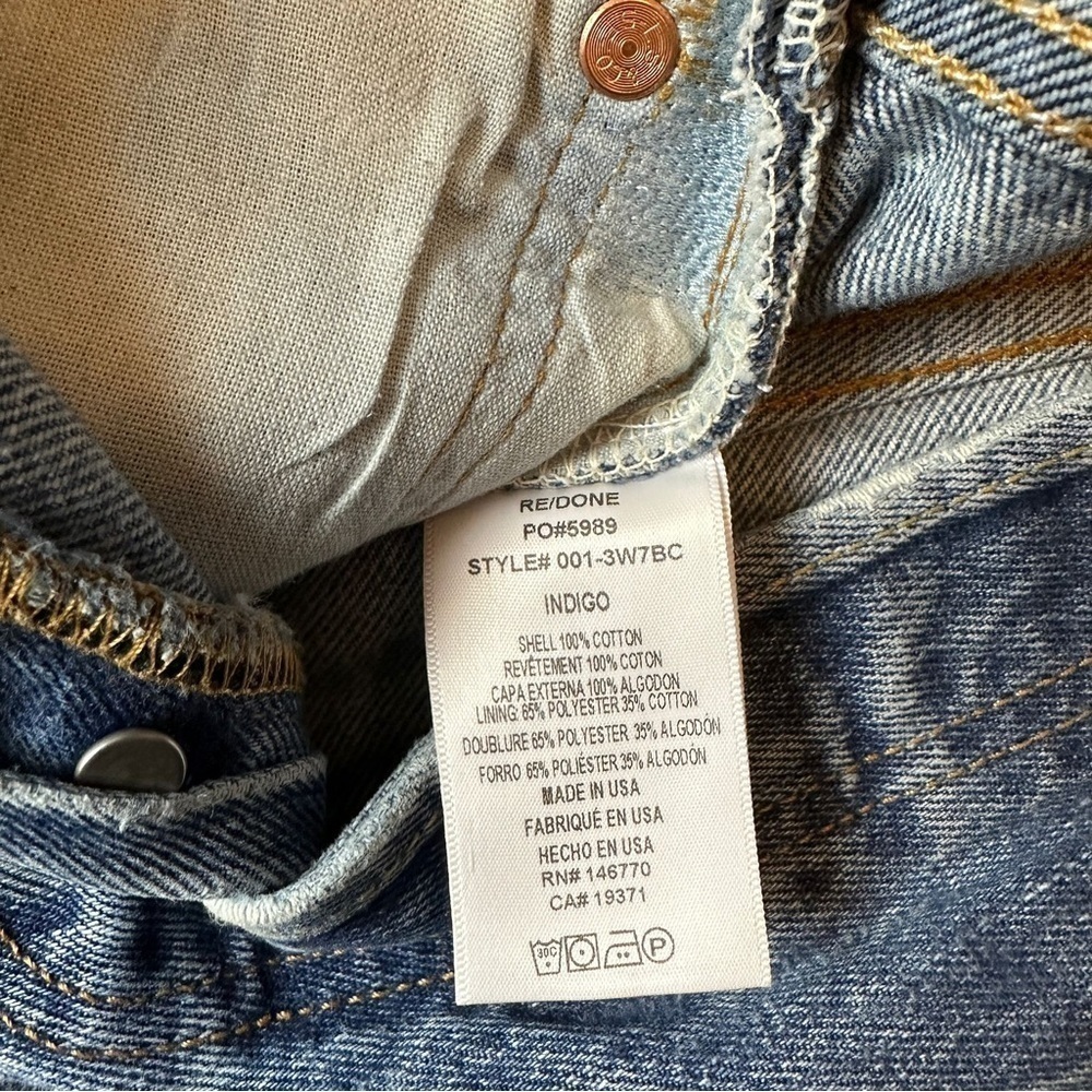 Re/Done X Levi’s 70’s Repaired Patchwork Jeans Si… - image 3